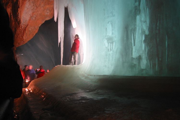 Dachstein vyhlídka pět prstů a velká ledová jeskyně
